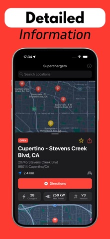 Supercharger for Tesla: Elektr iPhone screenshot