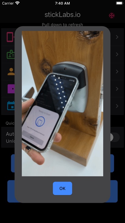 stickLabs.io Door Unlock