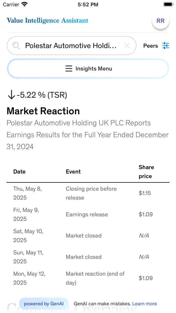 McKinsey Value Intelligence