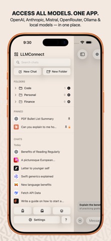 LLMConnect: AI Chat Client Screenshot 2 of 9