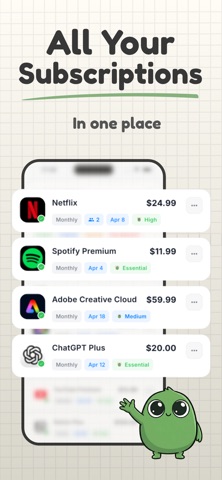 Subi: Bills & Subscriptions Screenshot 2 of 7
