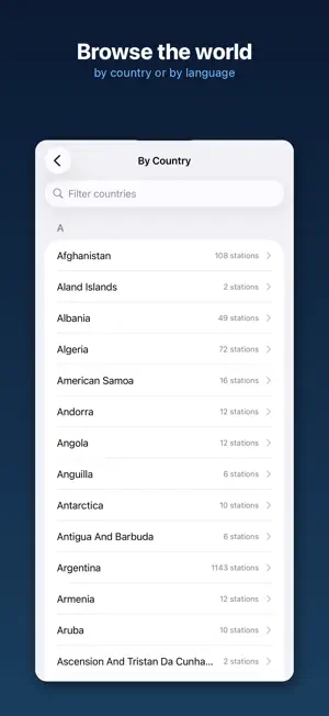 World Radio Player screenshot 1