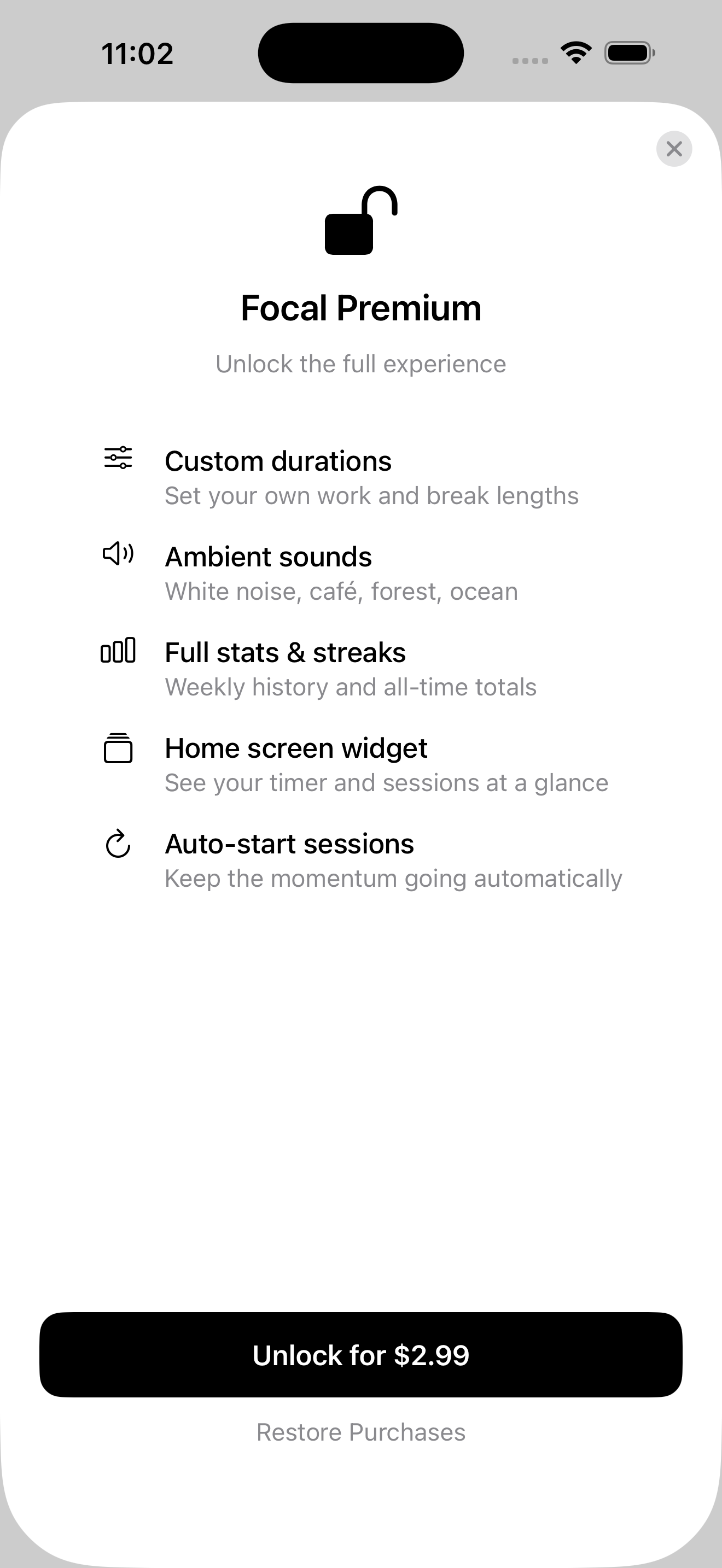 Focal - Pomodoro Timer screenshot 5