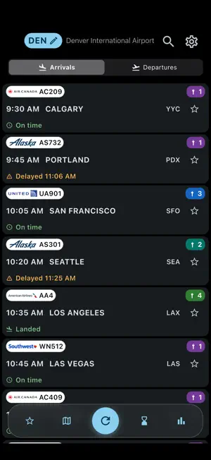 Denver Airport Flight Info screenshot 1