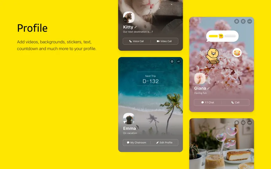 Скриншот KakaoTalk на iPhone 3