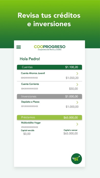 Cooprogreso Móvil Screenshot