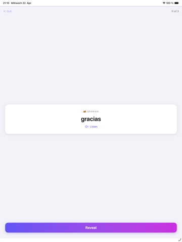 VocabSpark: Flashcards iPad screenshot