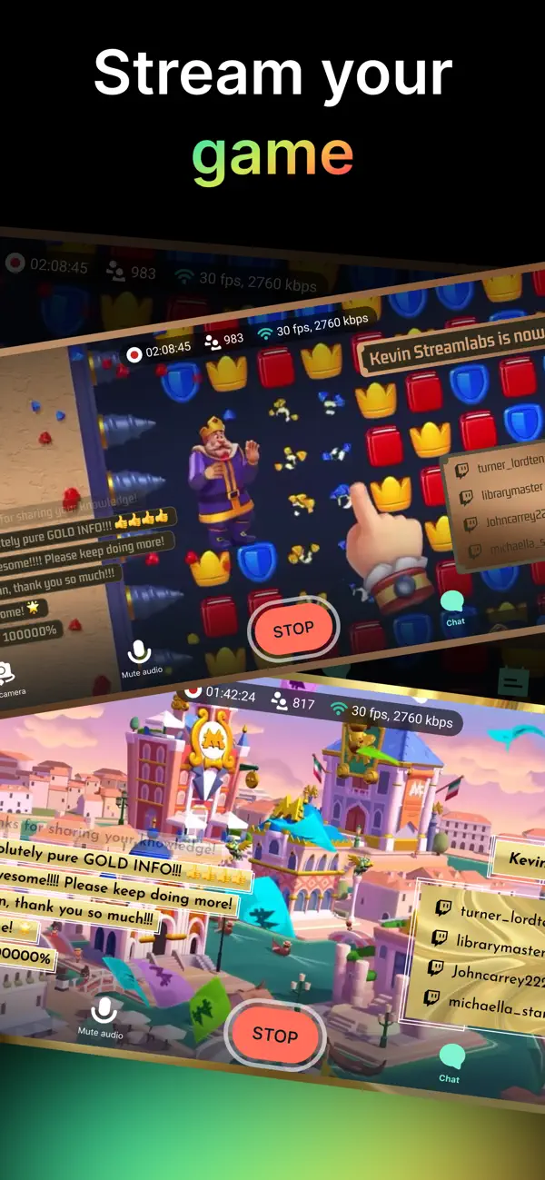Screenshot #1 pour Streamlabs: app streaming live