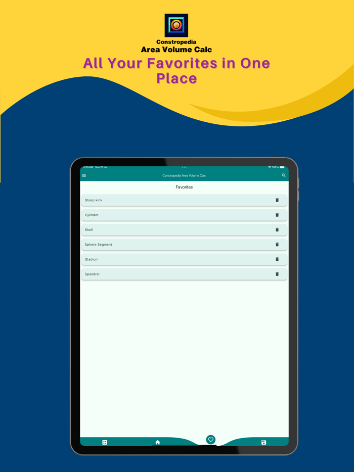 Constropedia Area Volume Calc