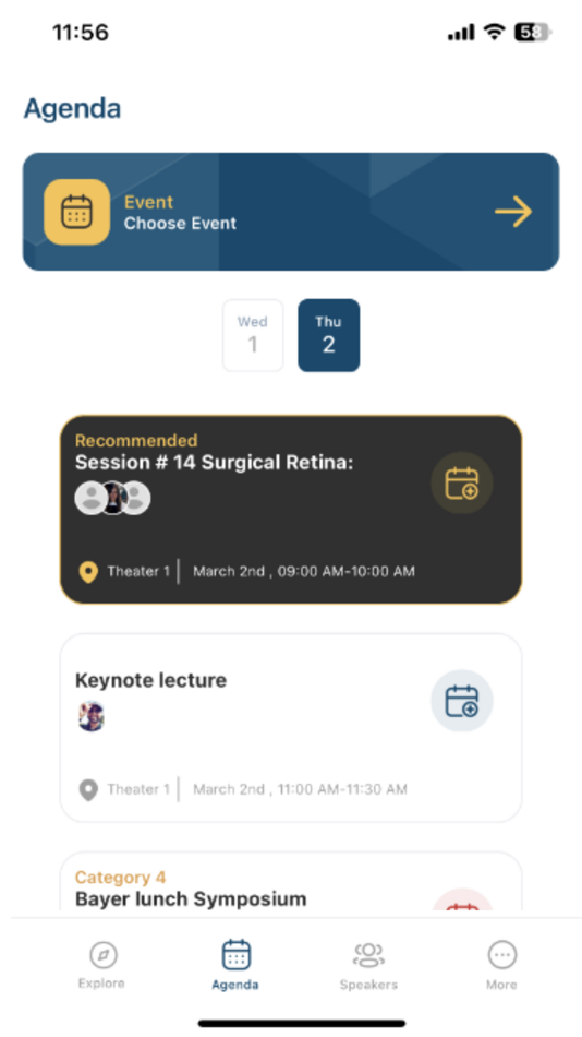#5. EM Events App (iOS) Podle: Everest Minds