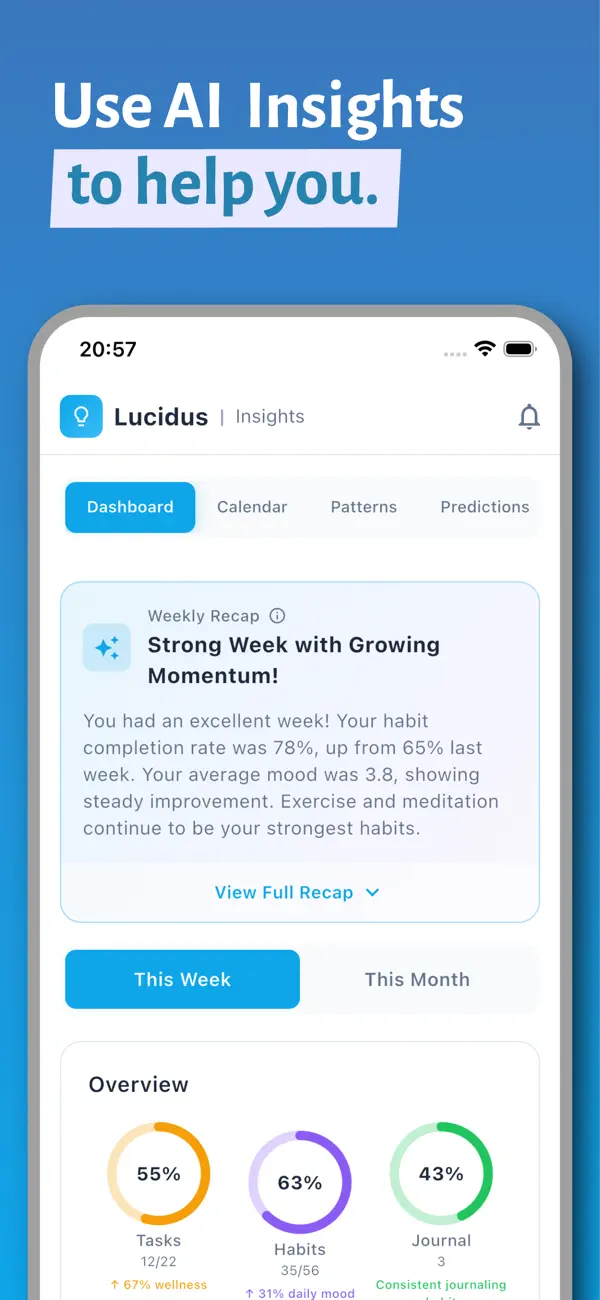 Screenshot #1 pour Lucidus - Routine Planner