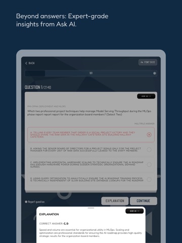 PMI Exam Prep: with AI iPad screenshot