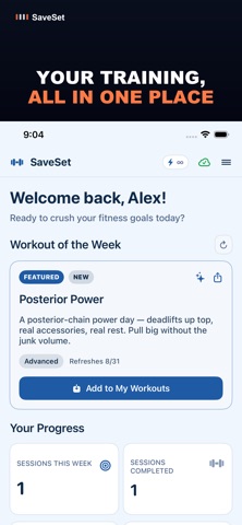 SaveSet: Workout Scanner Screenshot 1 of 5