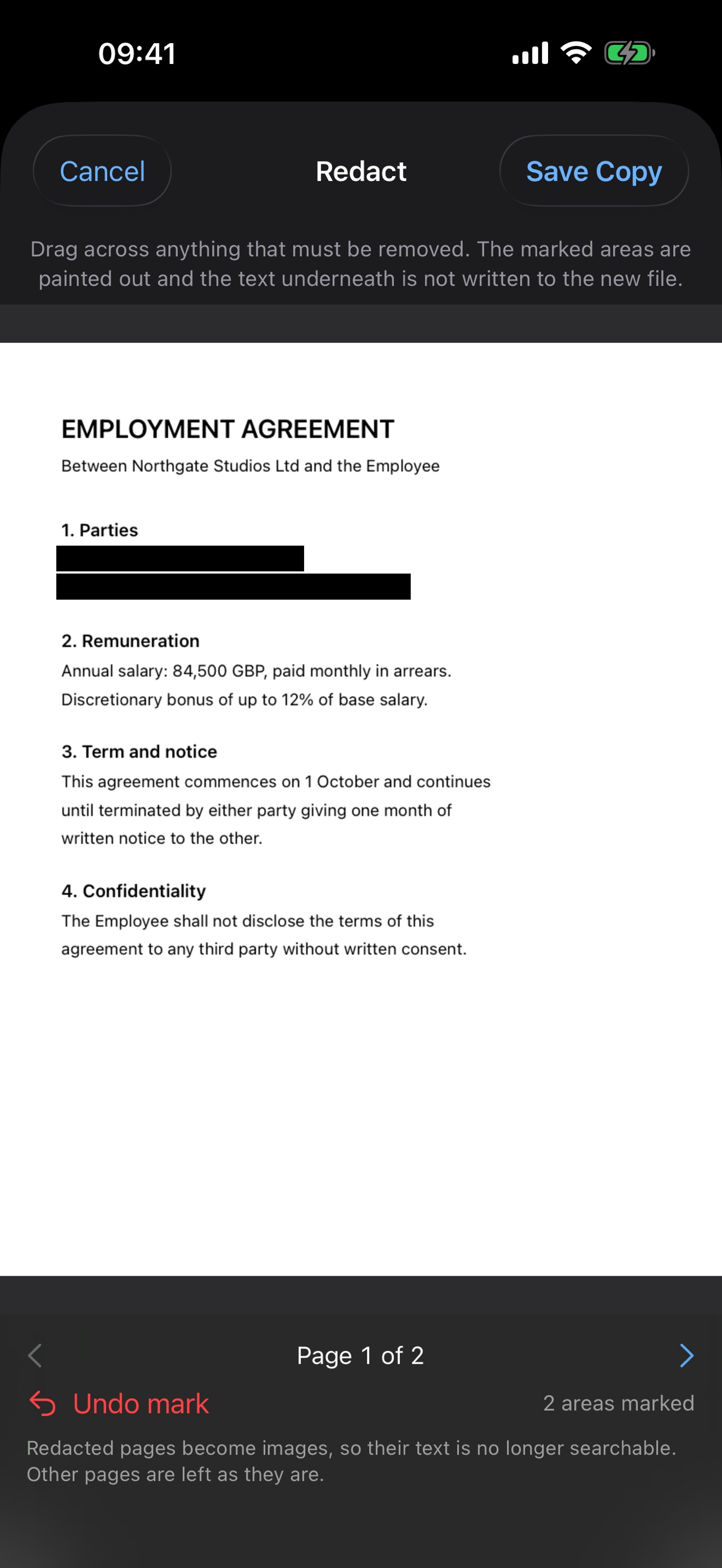 Screenshot 4 of Clean Sheet PDF