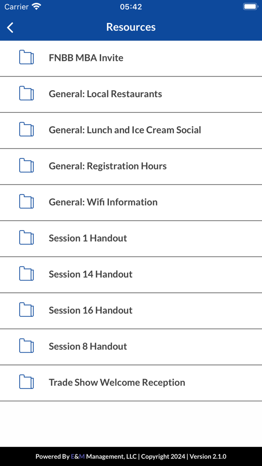 #6. E&M Event (iOS) By: E&M Management, LLC