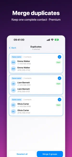 ContactsDelete: Bulk Cleaner screenshot 4