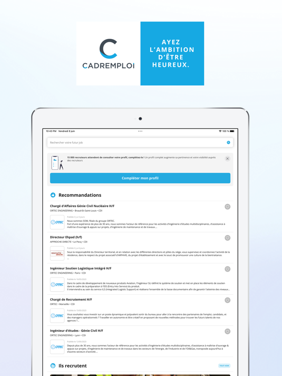 Screenshot #4 pour Cadremploi : Offres d’Emploi