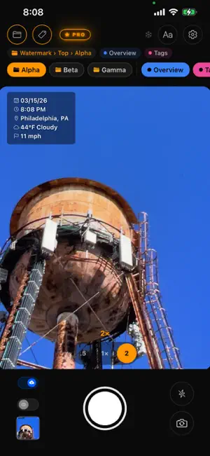 SnapStamp: Timestamp Camera screenshot 1