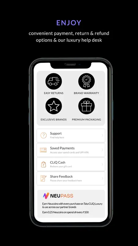 Tata CLiQ Luxury Shopping App screenshot 8 of 10