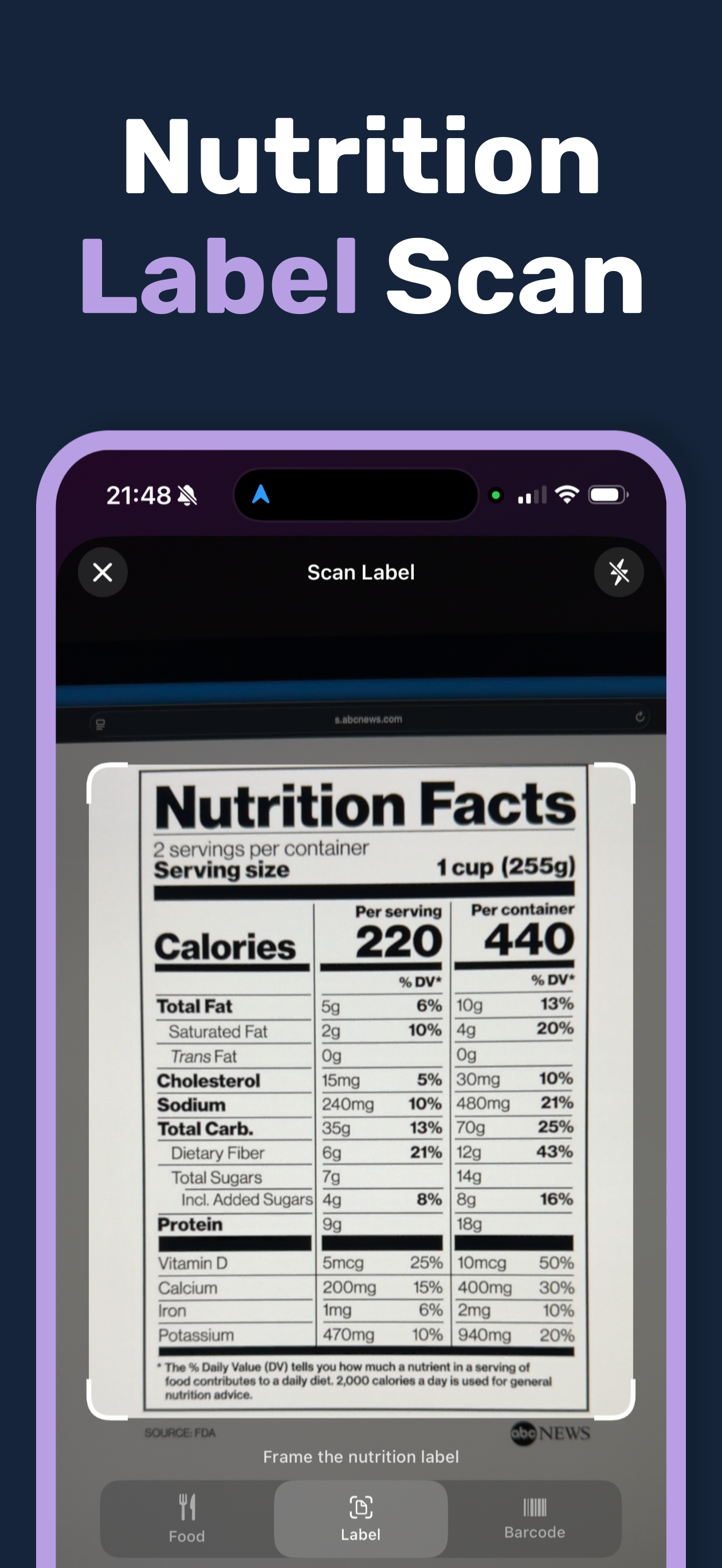 Calorie & Macro Counter +