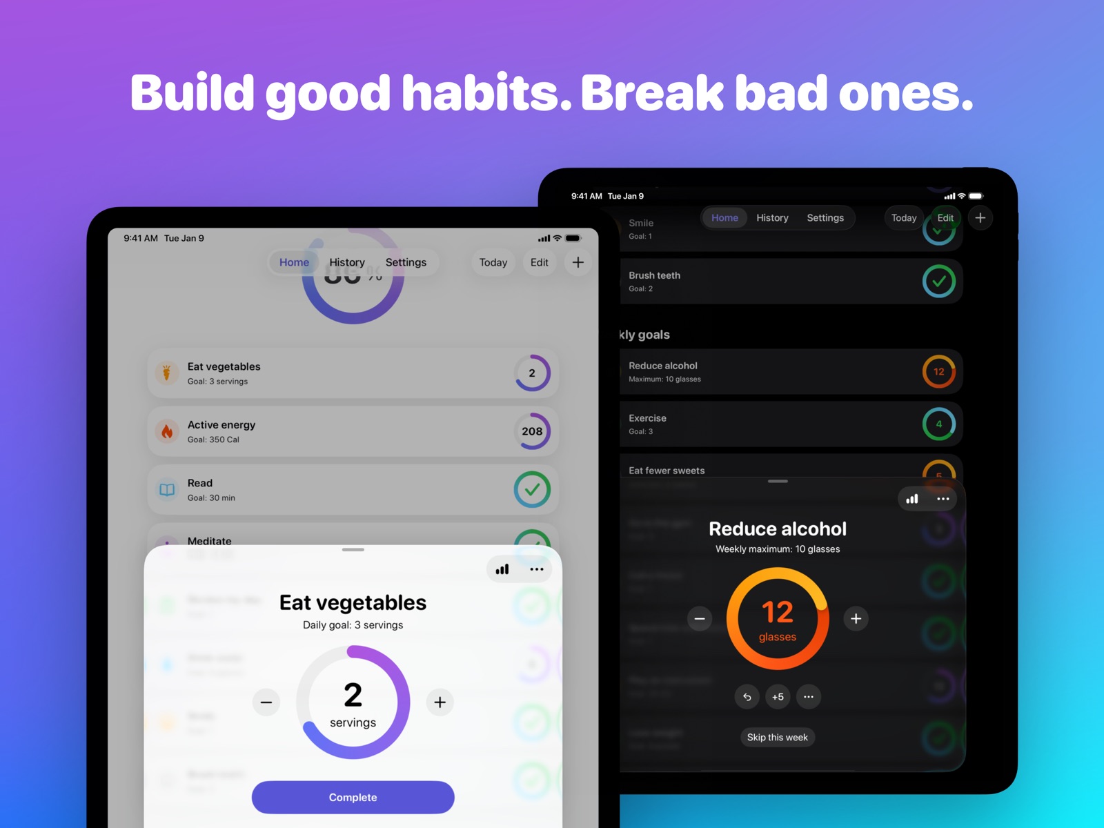 Awesome Habits: Habit Tracker ipad screenshot 3