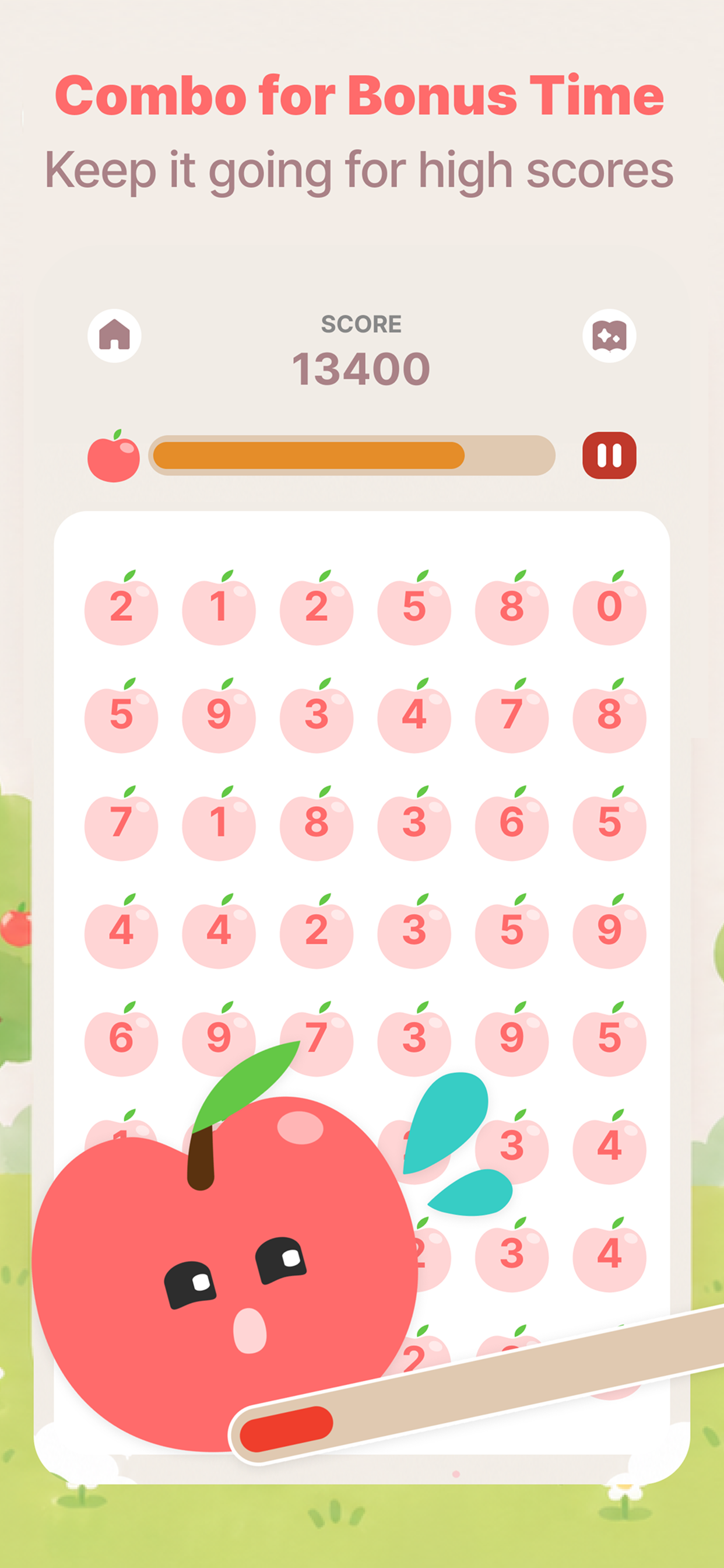 Apple Ten: Number Puzzle