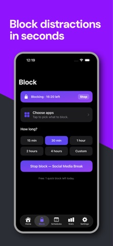 Hourglow: Screen Time Blocker Screenshot 3 of 4