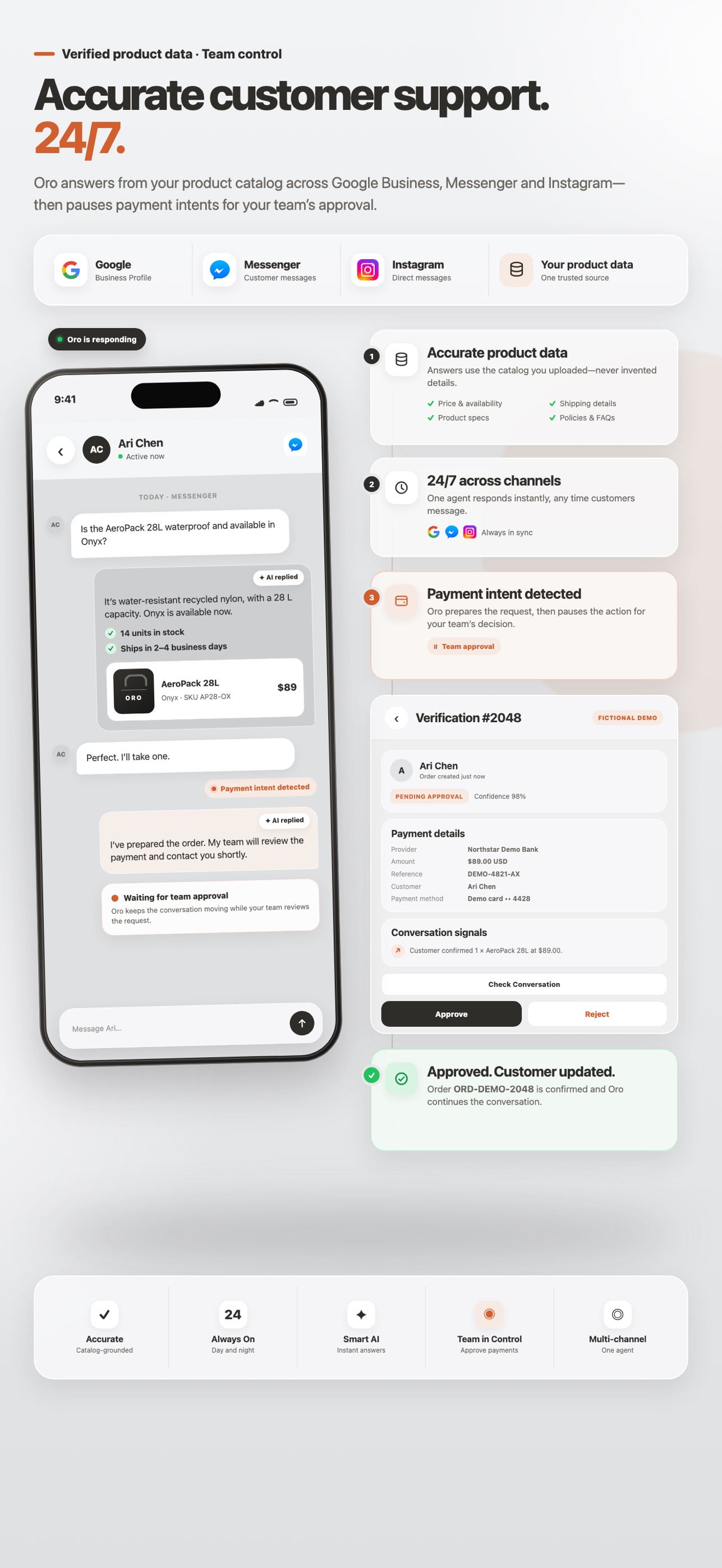 Screenshot 2 of Oro AI Agent