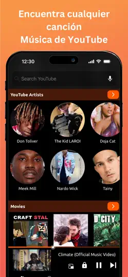 Captura de pantalla de Online Música Y Video Player en iPhone 3