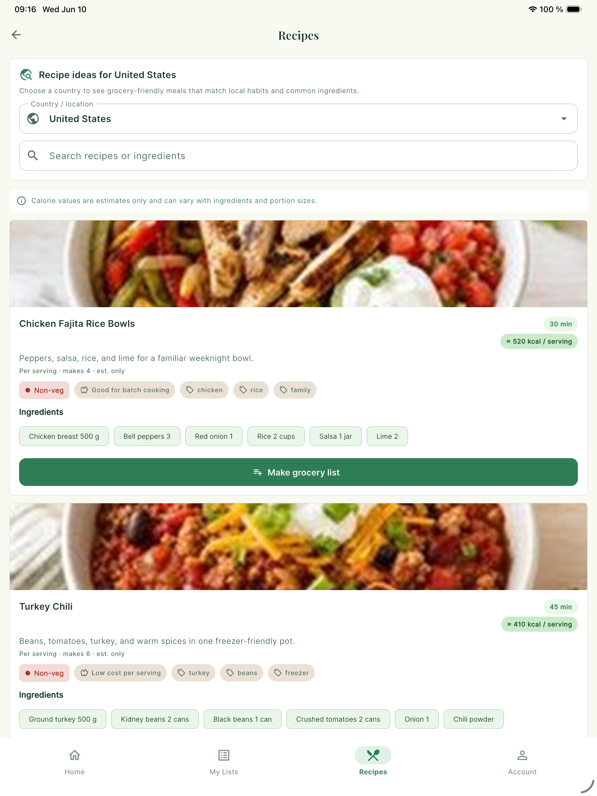 GroceryShare: Shared Lists