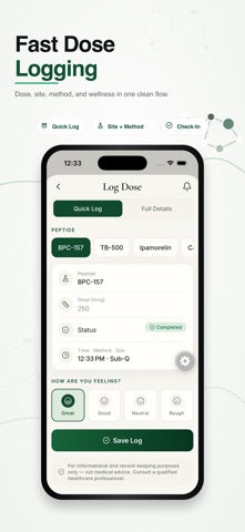 Peptide Companion AI: Tracker Screenshot 3 of 10