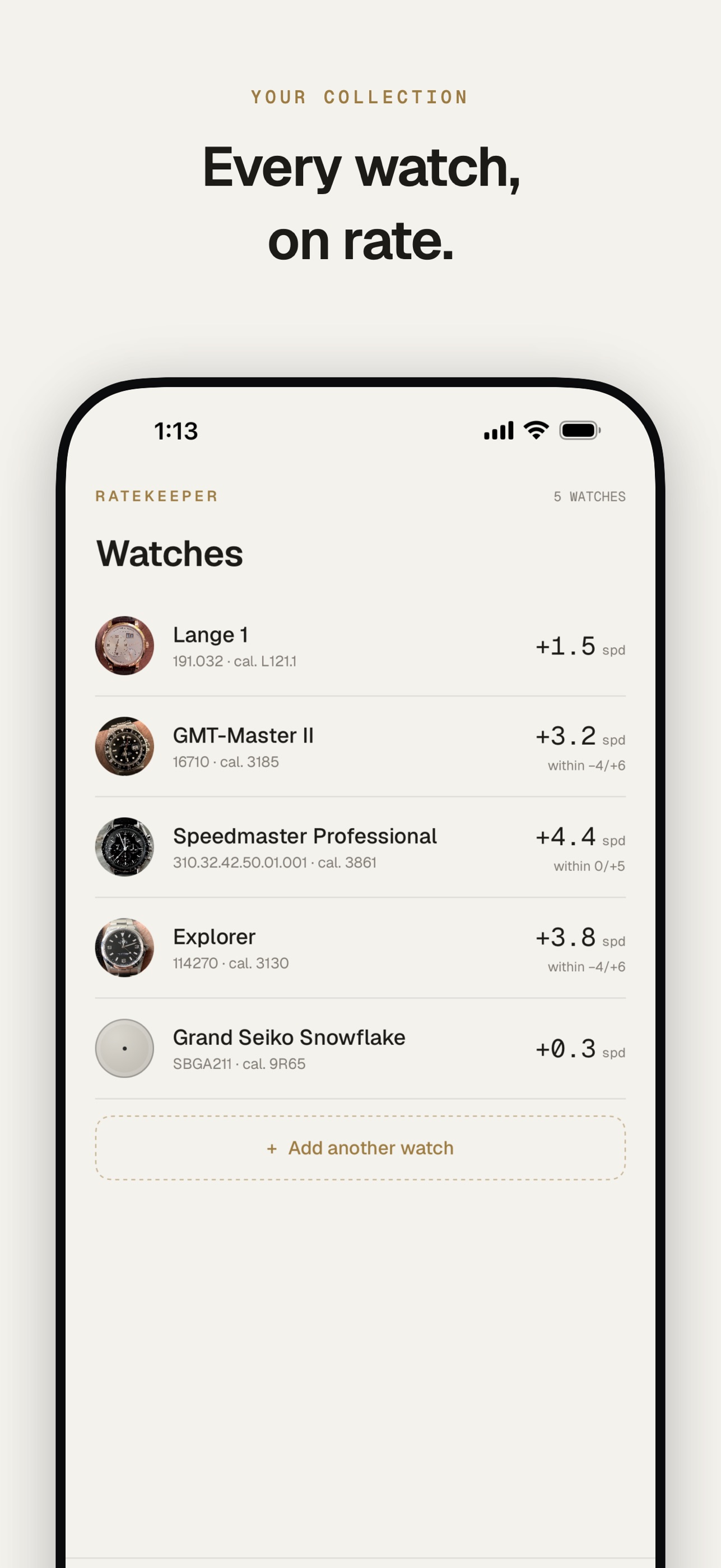 Screenshot 3 of Ratekeeper: Watch Accuracy