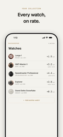Ratekeeper: Watch Accuracy Screenshot 3 of 5