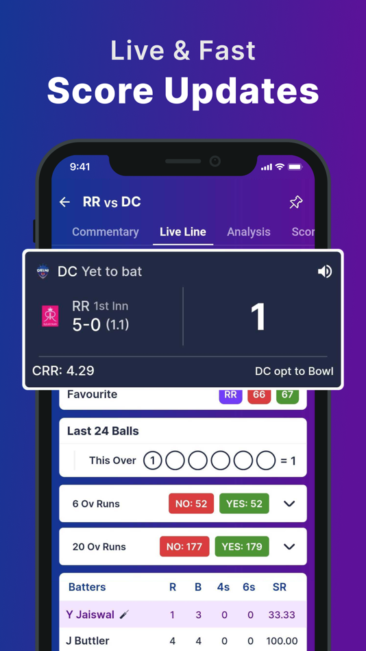 #4. CricScore : Live Score & News (iOS) Ved: xR Studio LLP