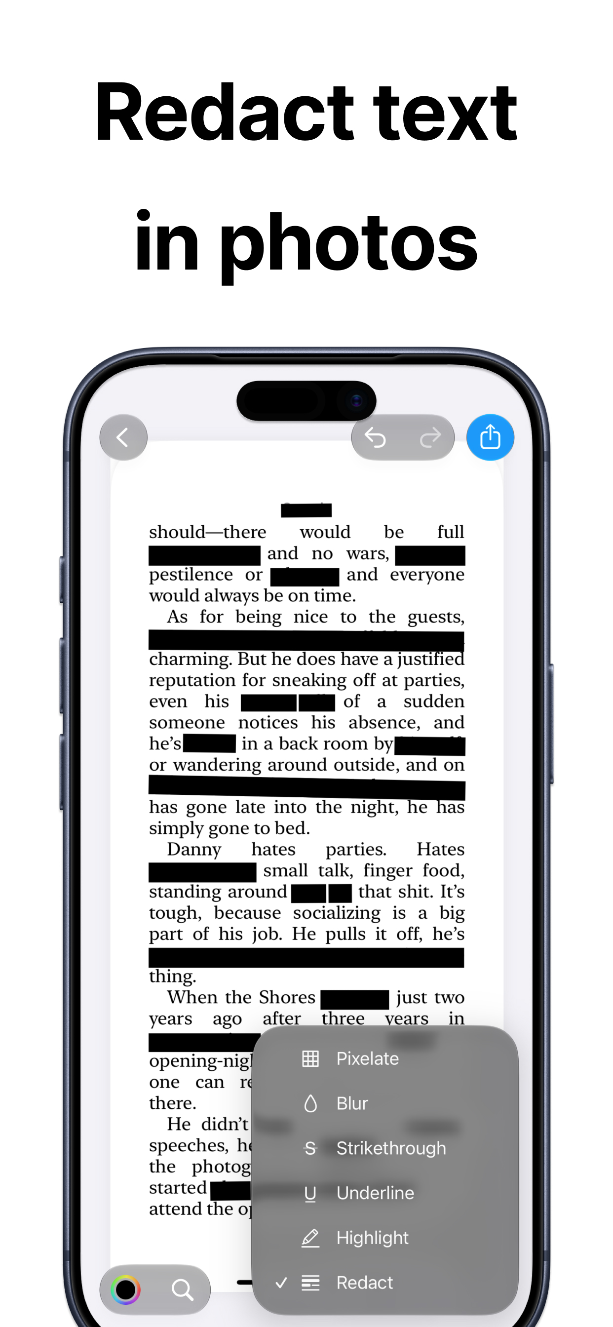 Whiteout: Redact & Blur Photos