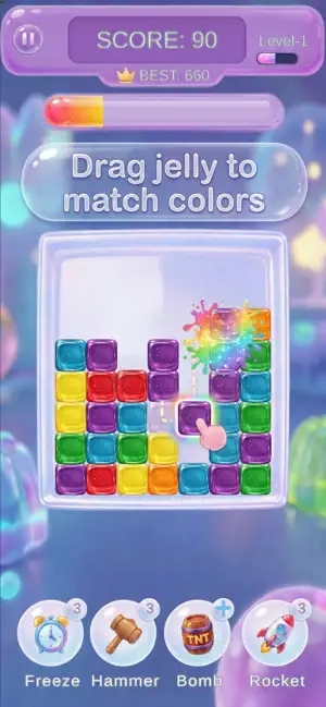 JELLY POP: Physics Merge 3D screenshot 1
