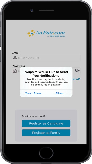 AuPair.com Screenshot
