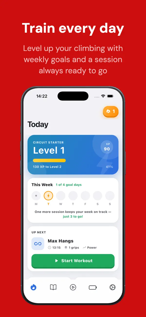 Screenshot #2 pour HÄNG: Hangboard Timer Climbing