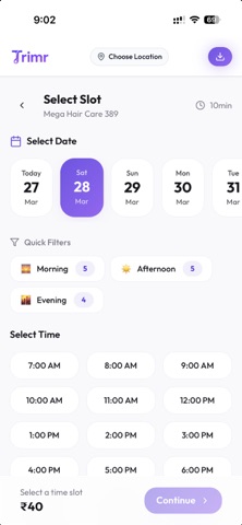 Trimr - Salon Booking & Deals screenshot