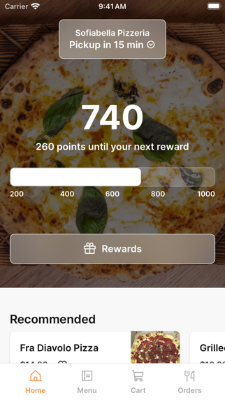 Sofiabella Pizzeria iPhone screenshot 1 - Food & Drink app