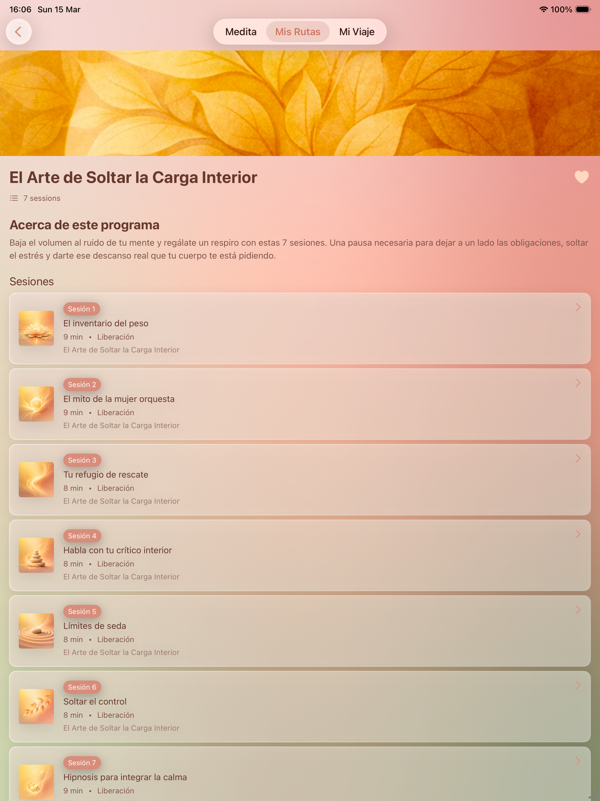 Medita: Meditación Consciente screenshot 10