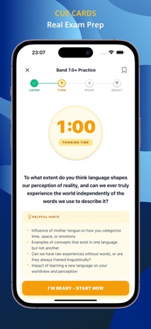 SpeakForge: English Mock Test iPhone screenshot