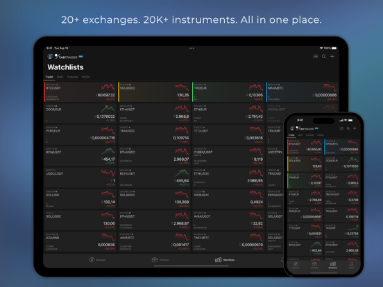 TabTrader - crypto terminal iPad app afbeelding 1