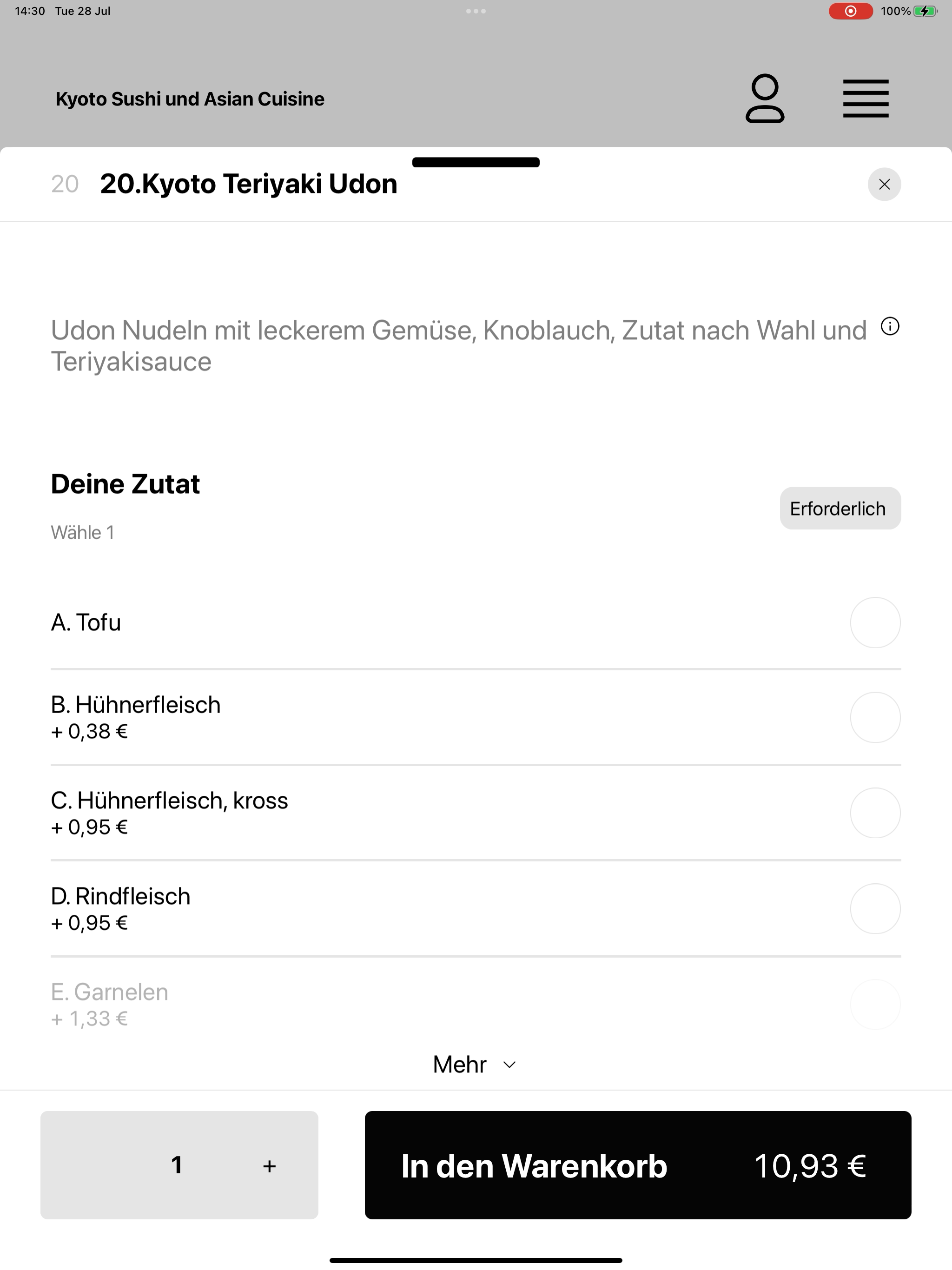 Kyoto Sushi und Asian Cusine screenshot 16