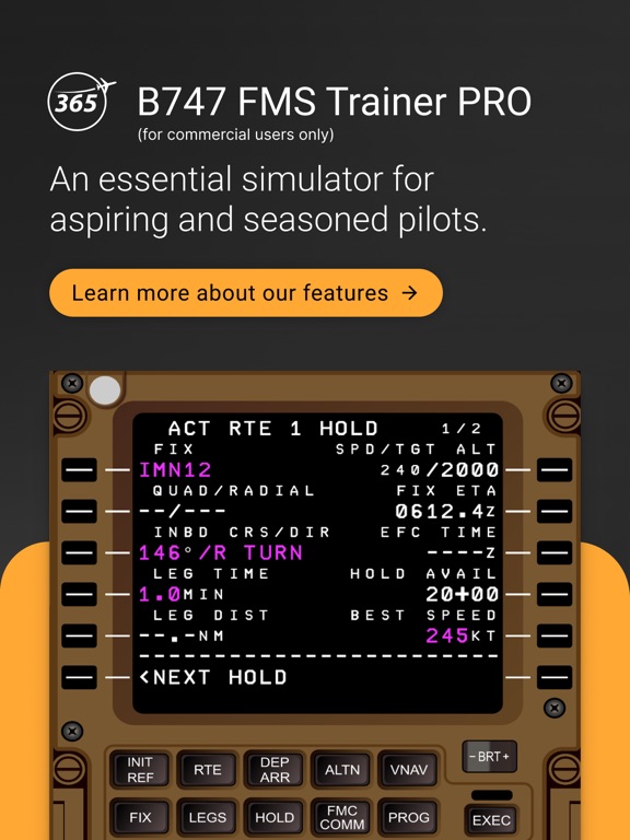 Screenshot #4 pour B747 FMS Trainer PRO