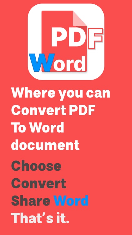 PDF to word : PDF Editable