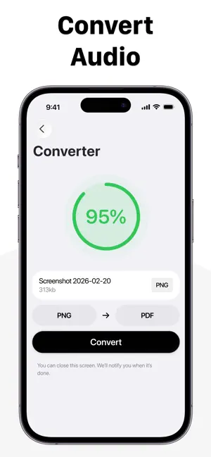 File Converter: PDF, JPG, MP3 iPhone screenshot 4