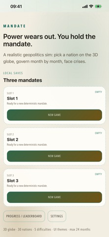 MANDATE Screenshot 1 of 3