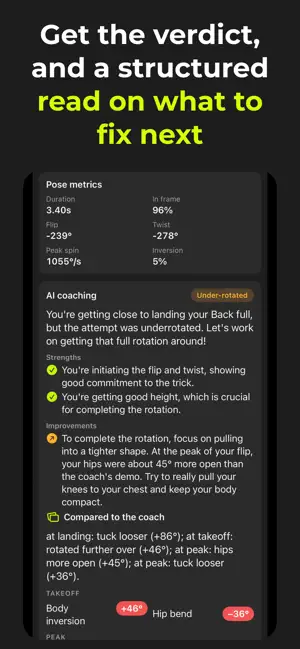 Be Savage: AI Trampoline Coach screenshot 2