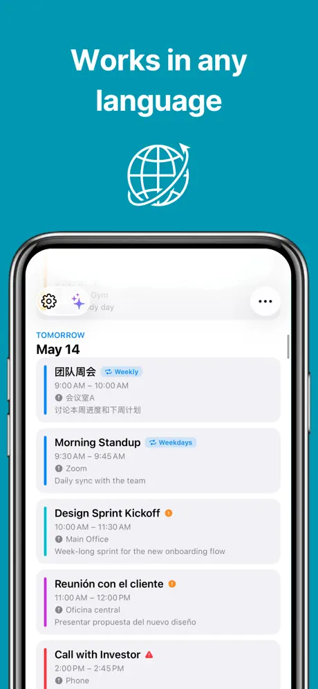 CalendarSpeak: Voice Planner 日历说助手应用截图